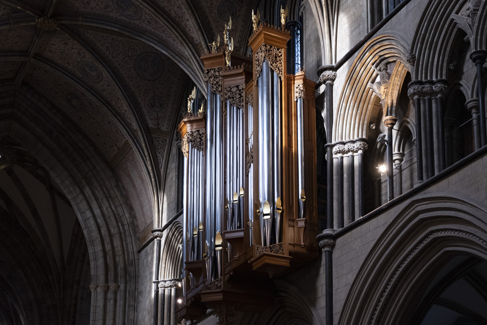 Organ pipes, Worcester Cathedral